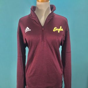 Adidas Eagles quarter zip maroon size medium